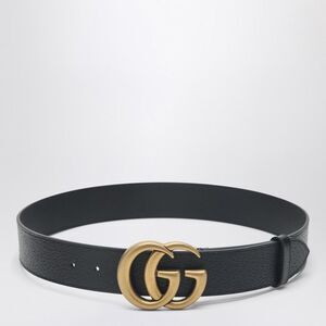 Gucci Black Belt With Double G Buckle Men